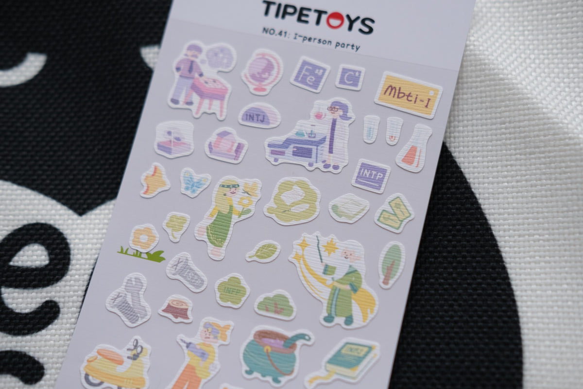 Personality in Colour: The Introvert Edit – MBTI Sticker Sheet