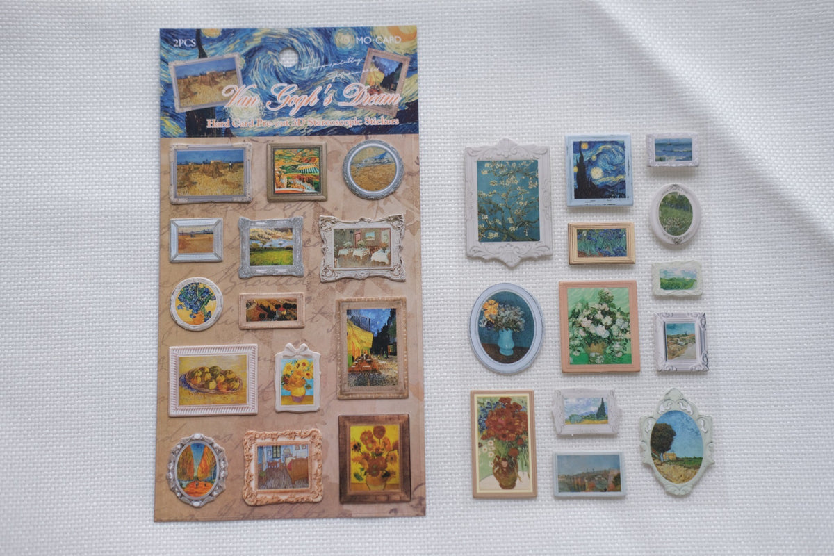 Van Gogh’s Dream – 3D Art Gallery Stickers