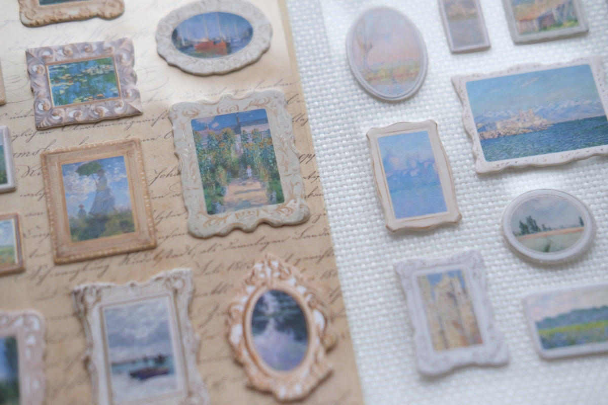 Monet’s Garden – Impressionist Art 3D Stickers