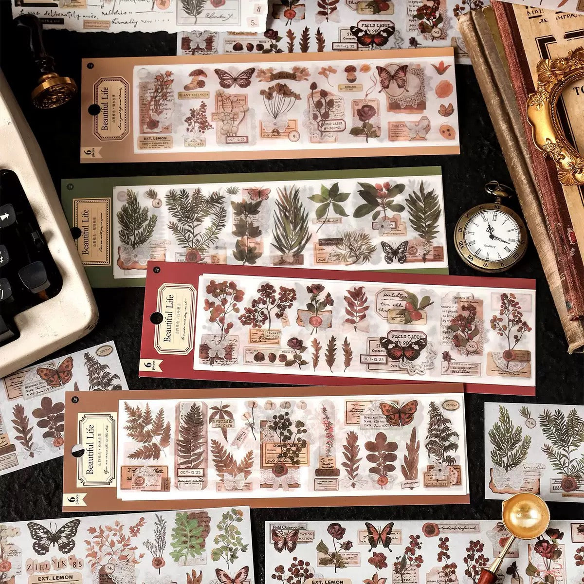 Woodland Archive — Vintage Washi Sticker Sheets