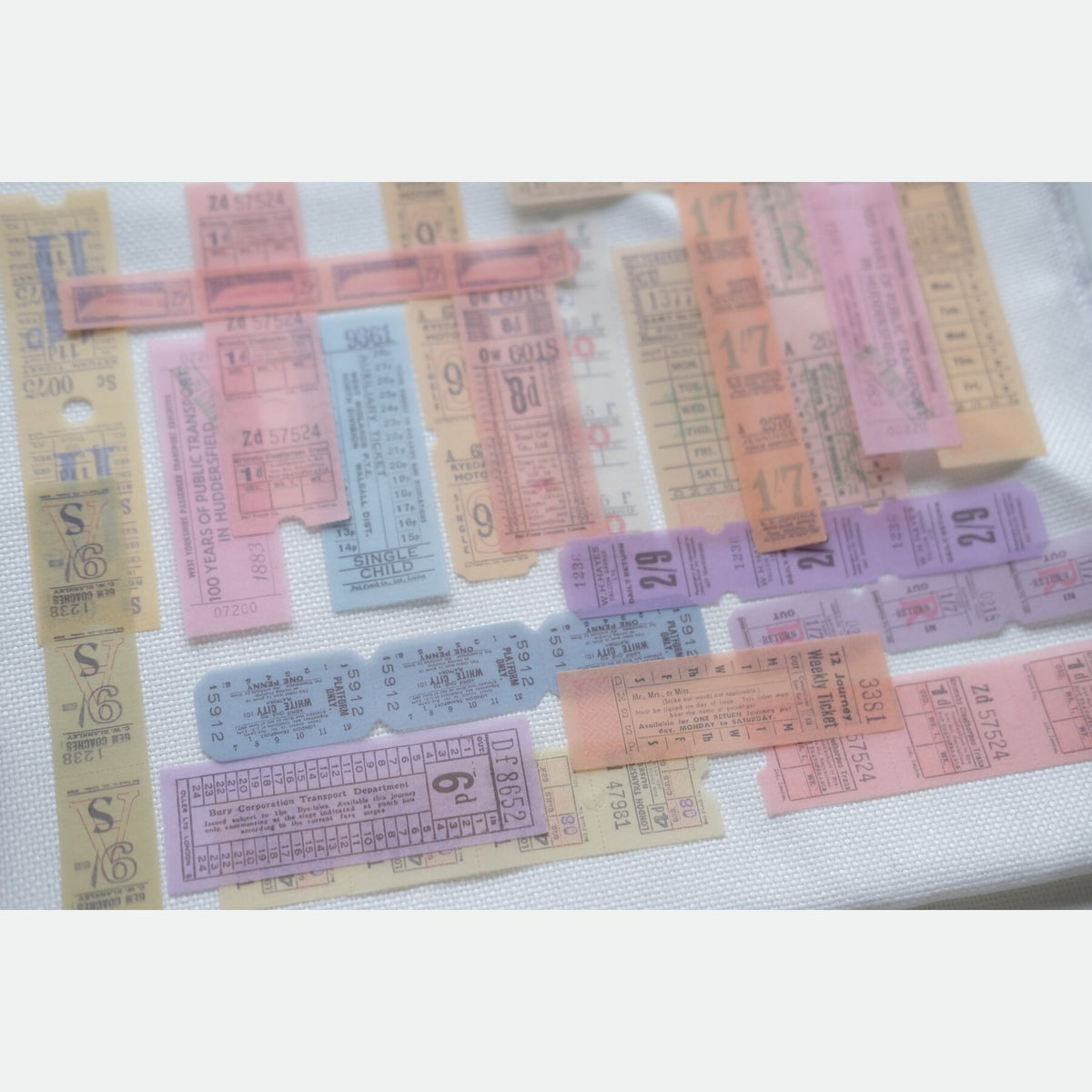 A Ticket Through Time — Vintage Washi Sticker Pack