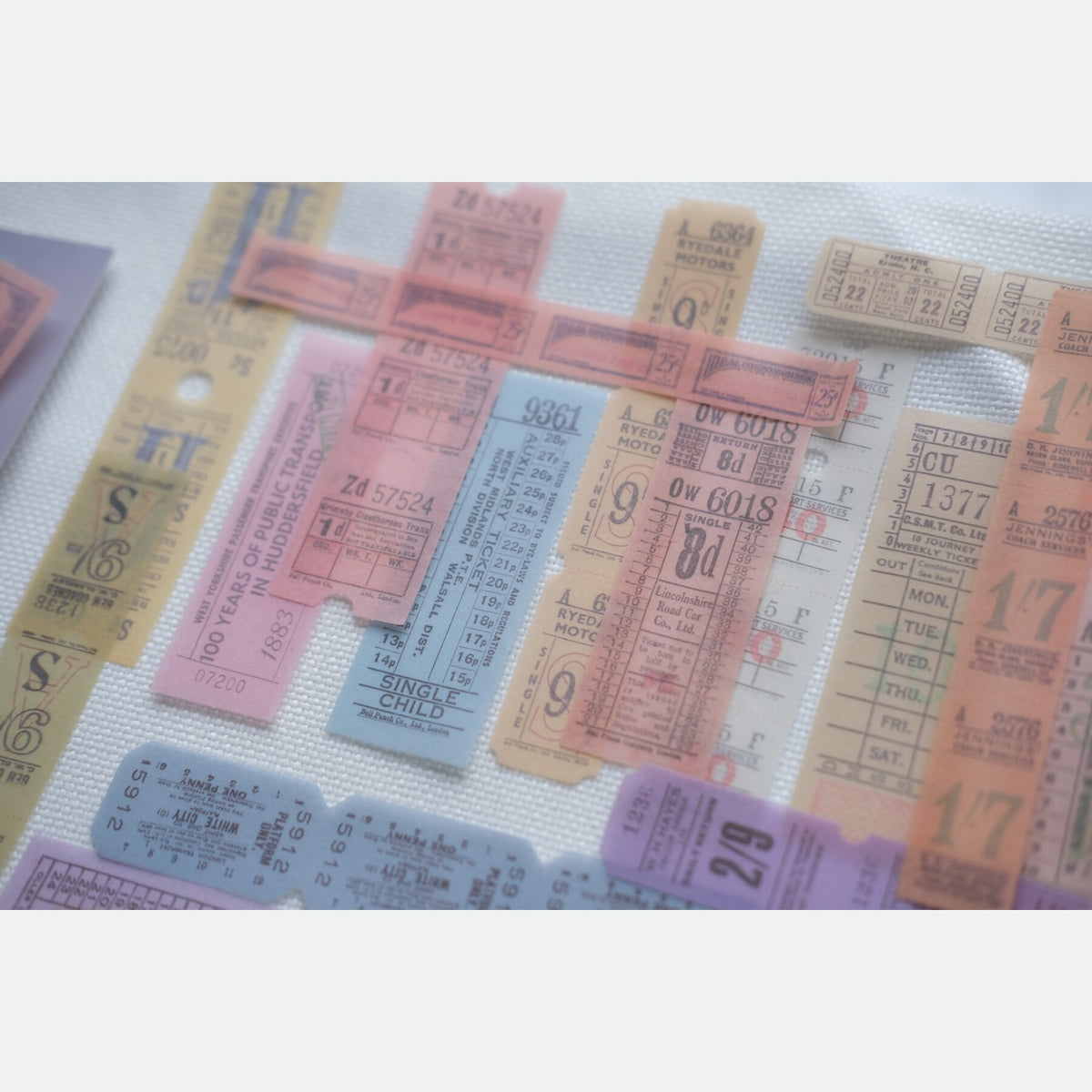 A Ticket Through Time — Vintage Washi Sticker Pack