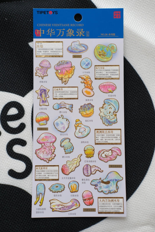 Beneath Australian Waters: Drifting Jewels – Jellyfish Sticker Sheet