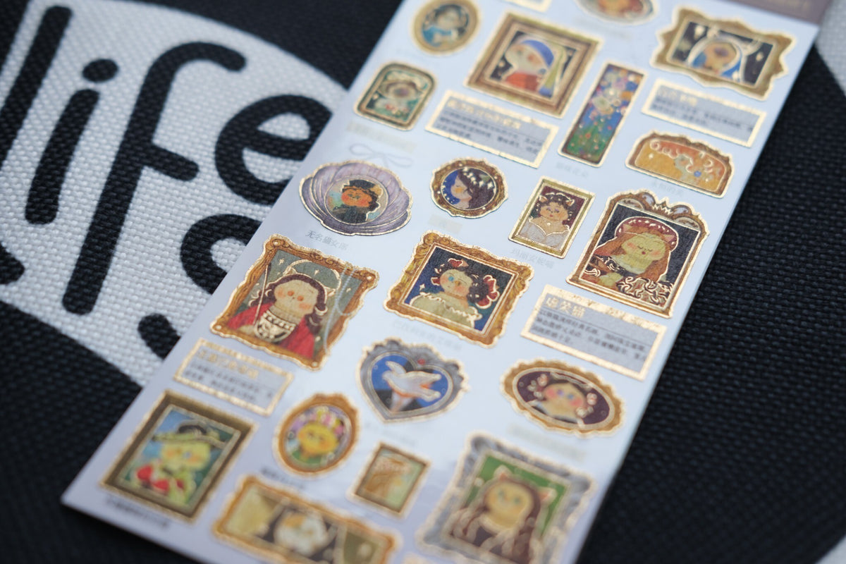 When Cats Take Over the Gallery – Sticker Sheet