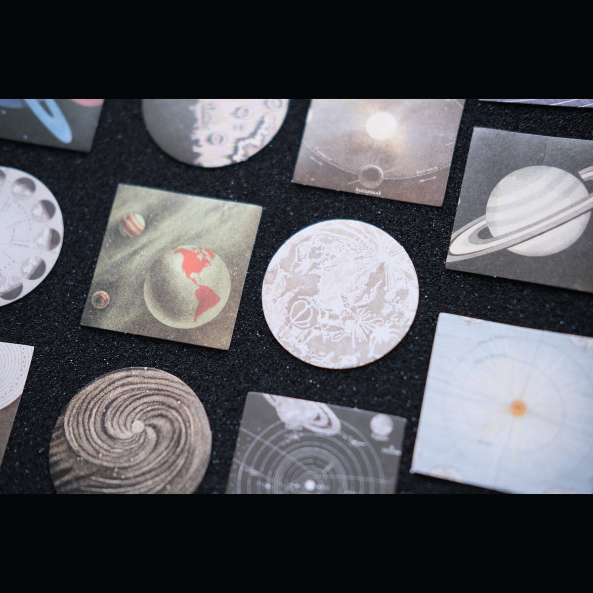 Moonlit Orbits – Vintage Astronomy Sticker Box