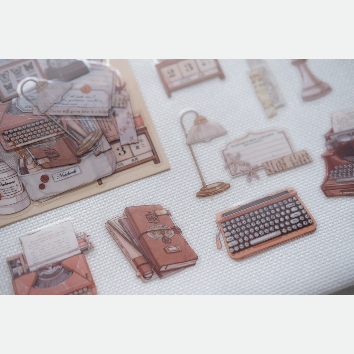 The Letter Writer’s Desk — Vintage PET Sticker Pack