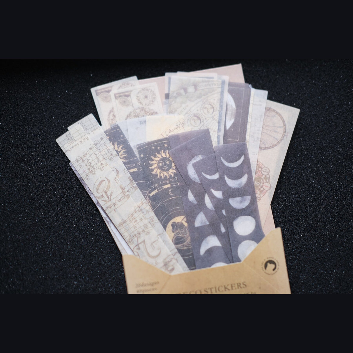 月亮档案馆 — 星辰和纸贴纸包