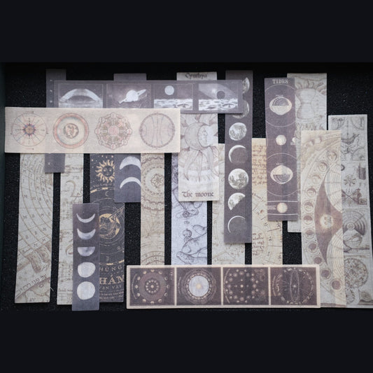 The Moon’s Archive — Celestial Washi Sticker Pack