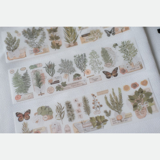Verdant Field Notes — Vintage Washi Sticker Sheets
